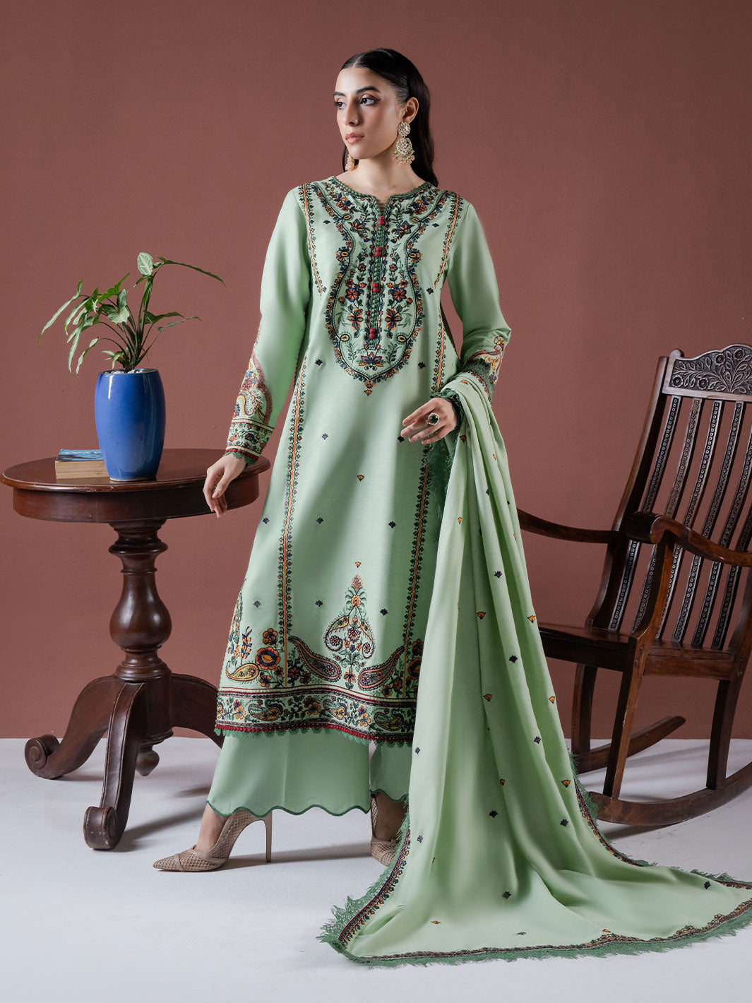 Faiza Faisal | Winter Edit 2024 | DEFNE by Faiza Faisal - Designer Dress - Type: Ladies Clothes - Available at Libayah - 100% Original