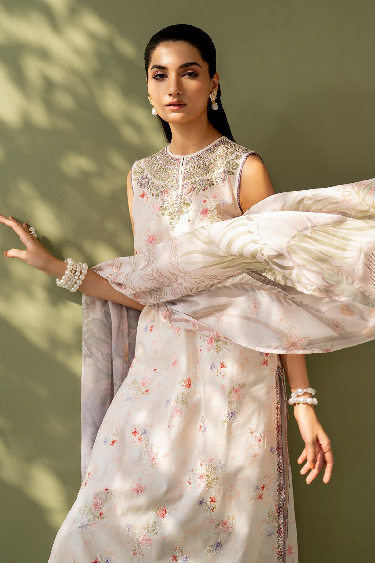 Baroque | Eid Printique | EMBROIDERED PRINTED LAWN UF-4169 by Baroque - Designer Dress - Type: Ladies Clothes - Available at Libayah - 100% Original