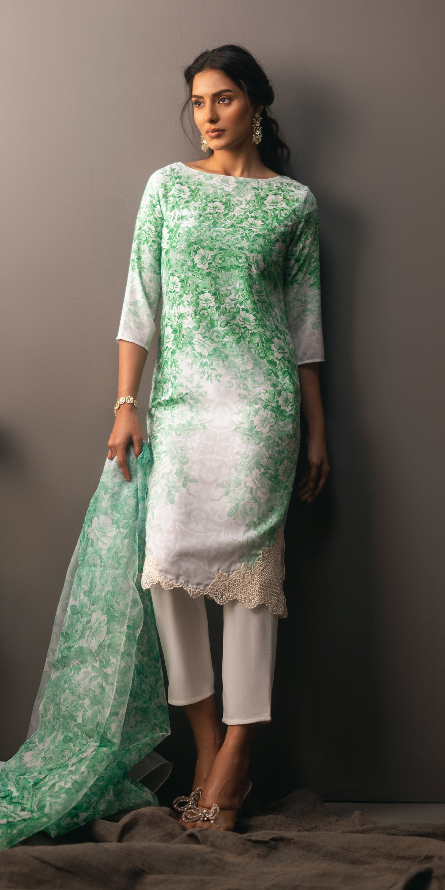 Erum Khan | Beyond Basic | CLASSIC CHARM by Erum Khan - Designer Dress - Type: Ladies Clothes - Available at Libayah - 100% Original