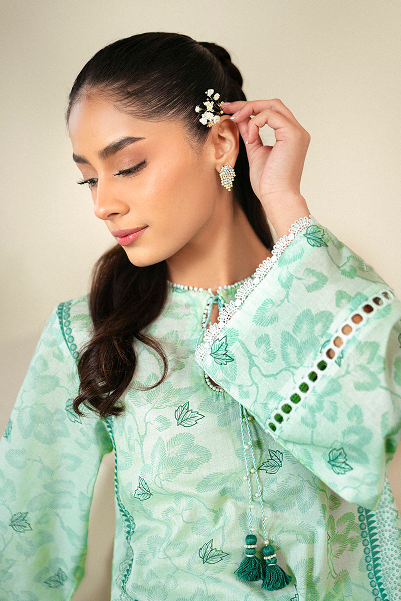 Cross Stitch | Daily Lawn 24 | MINTY MEADOW-3 PIECE LAWN SUIT