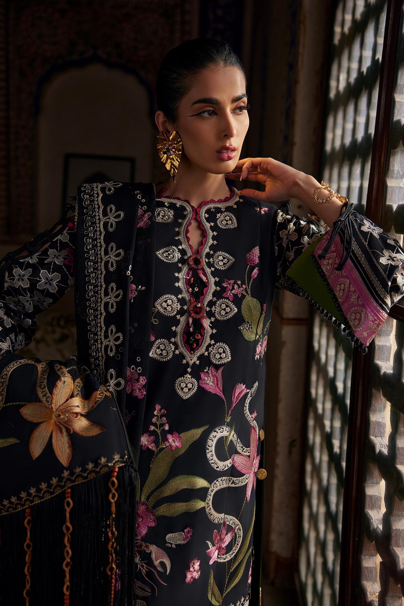 Elan | Luxury Lawn 25 | AZUREH (EL25-04 A) by Elan - Designer Dress - Type: Ladies Clothes - Available at Libayah - 100% Original