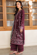Farasha | Summer Weaves Embroidered Lawn | Burgandy Rush by Farasha - Designer Dress - Type: Ladies Clothes - Available at Libayah - 100% Original