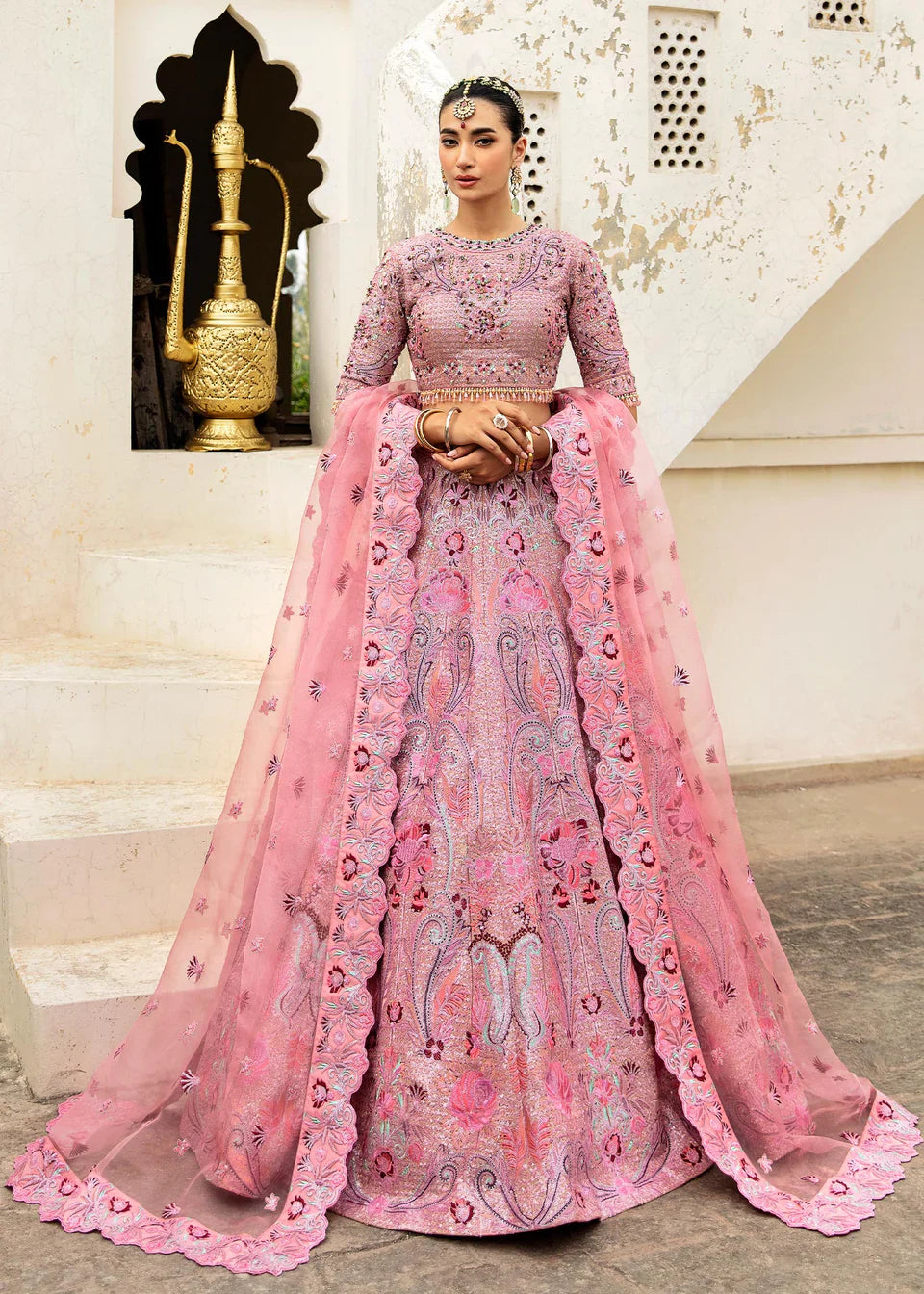 Waqas Shah | Taj Mahal | BAHAR BANO by Waqas Shah - Designer Dress - Type: Ladies Clothes - Available at Libayah - 100% Original