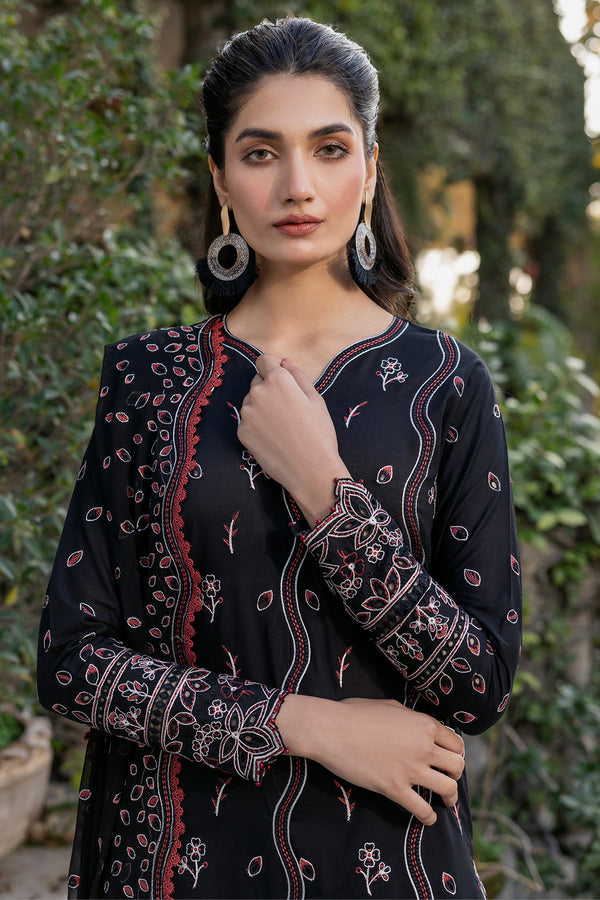 Farasha | Summer Weaves Embroidered Lawn | Black Rose by Farasha - Designer Dress - Type: Ladies Clothes - Available at Libayah - 100% Original