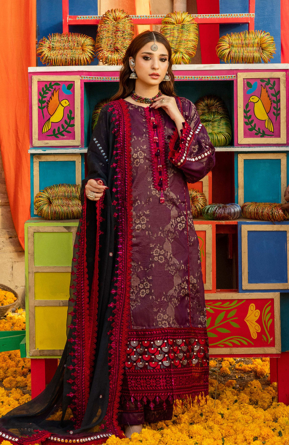 Al Zohaib | Bandhani The Tale of Jaipur 25 |BTJ-25-07 by Al Zohaib - Designer Dress - Type: Ladies Clothes - Available at Libayah - 100% Original