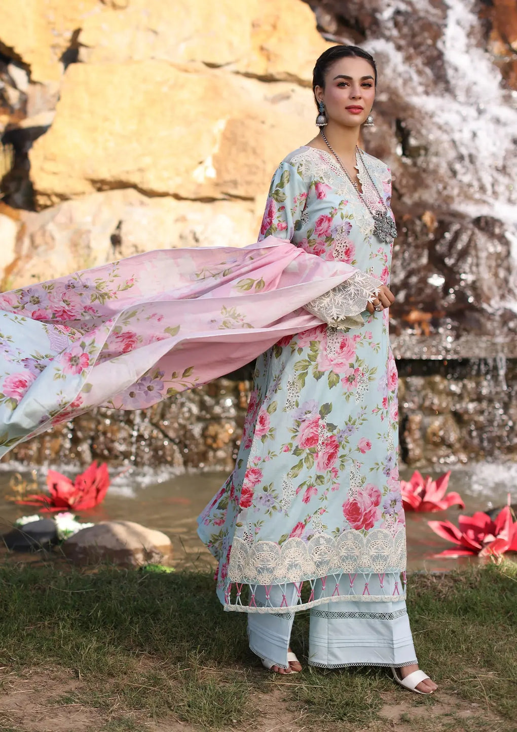 Elaf Premium | Prints Chikankari 24 | 04B GLACIELLA by Elaf Premium - Designer Dress - Type: Ladies Clothes - Available at Libayah - 100% Original