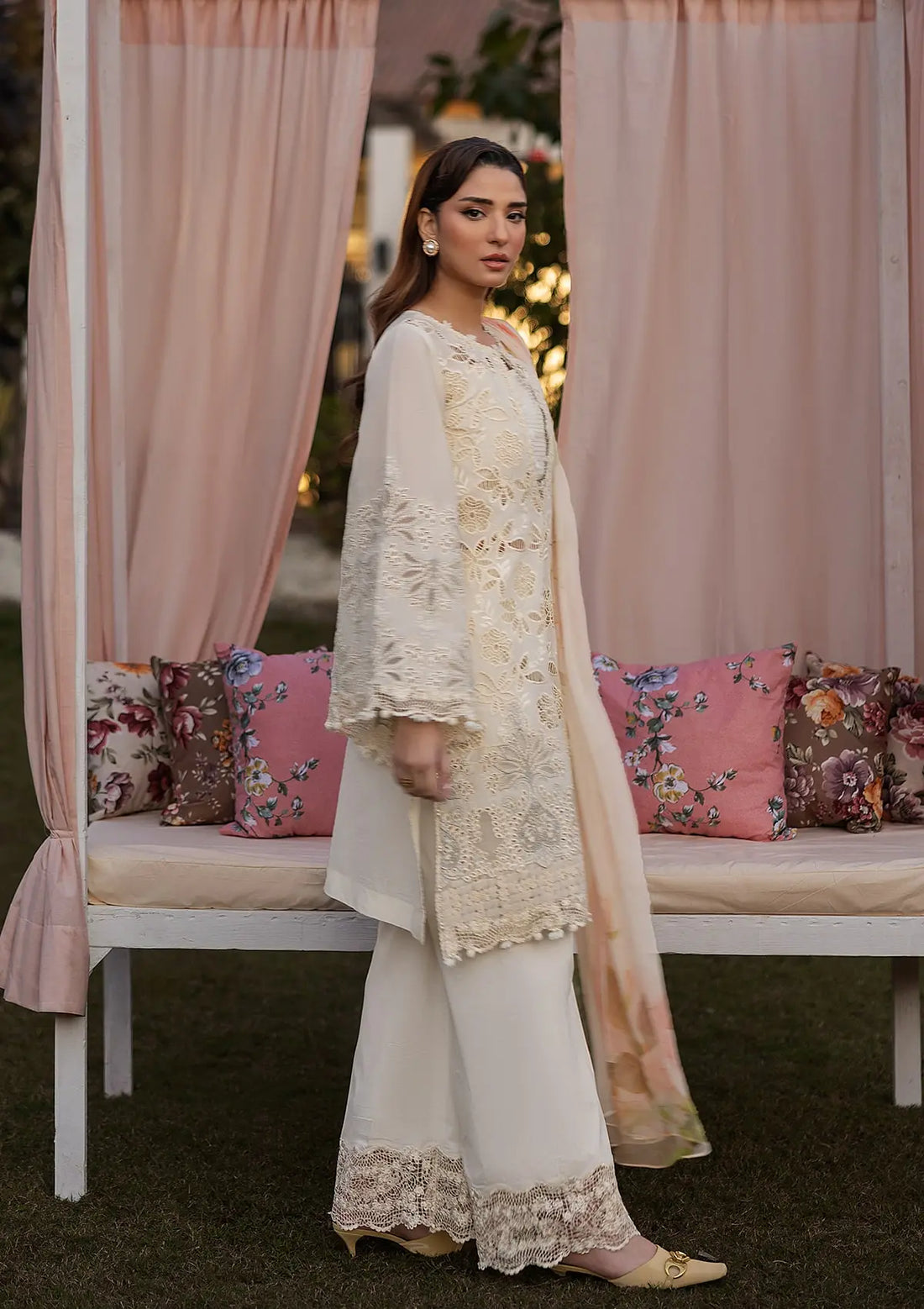 Kahf Premium | Luxury Lawn 25 | KLR-07 Miriam by Kahf Premium - Designer Dress - Type: Ladies Clothes - Available at Libayah - 100% Original