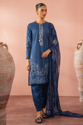 Cross Stitch | Cambric Lawn 24 | ORNATE BLUE by Cross Stitch - Designer Dress - Type: Casuals - Available at Libayah - 100% Original