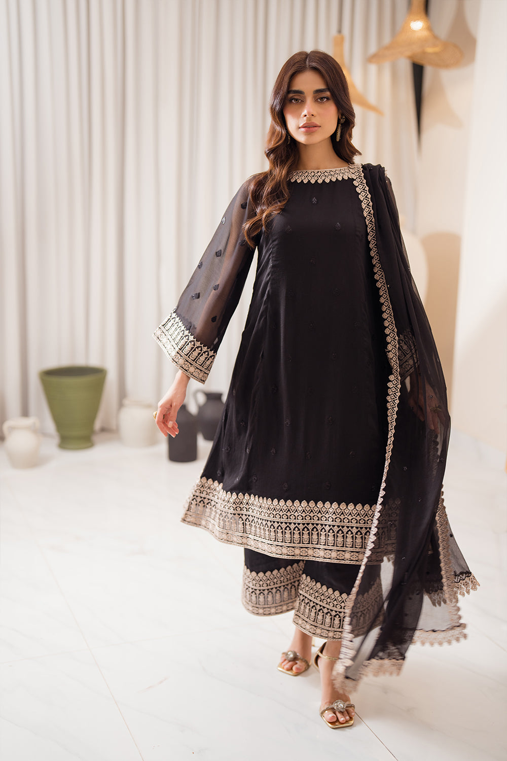 Azure | Luxe Formals | Midnight Elegance by Azure - Designer Dress - Type: Ladies Clothes - Available at Libayah - 100% Original