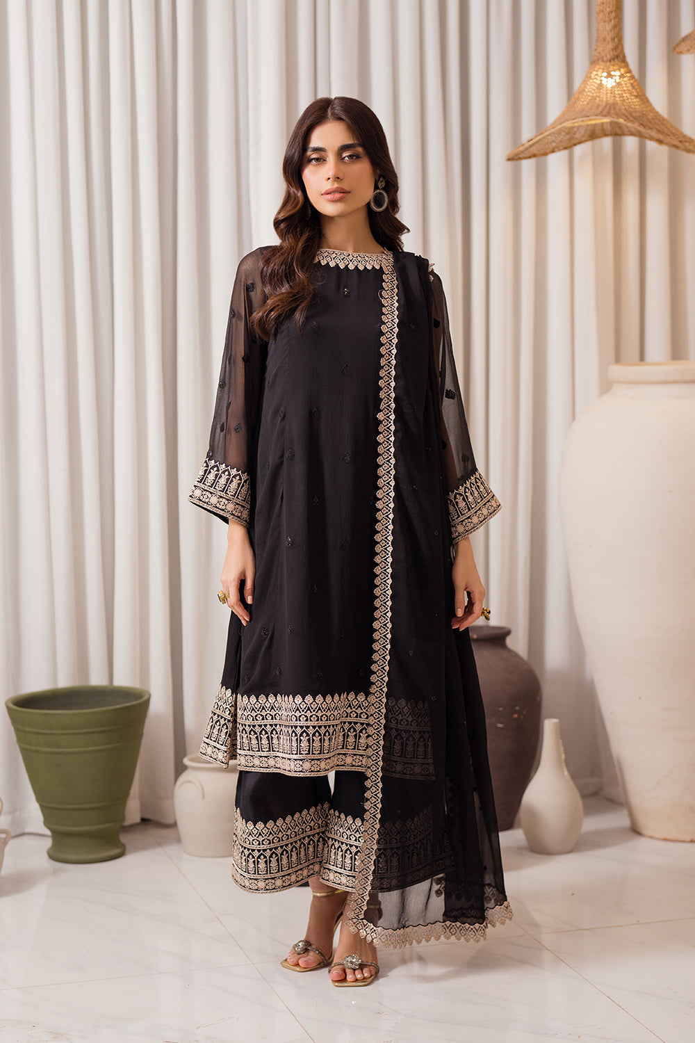 Azure | Luxe Formals | Midnight Elegance by Azure - Designer Dress - Type: Ladies Clothes - Available at Libayah - 100% Original