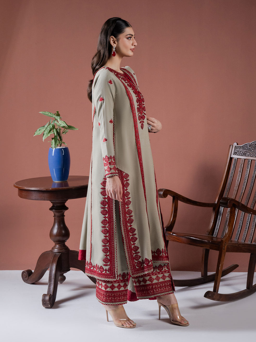 Faiza Faisal | Winter Edit 2024 | SAFFA by Faiza Faisal - Designer Dress - Type: Ladies Clothes - Available at Libayah - 100% Original