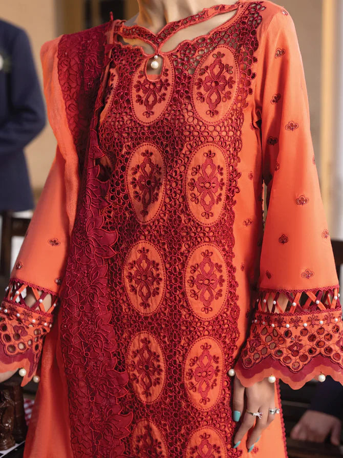 Faiza Faisal | Maya Luxury Lawn | Paula by Faiza Faisal - Designer Dress - Type: Ladies Clothes - Available at Libayah - 100% Original