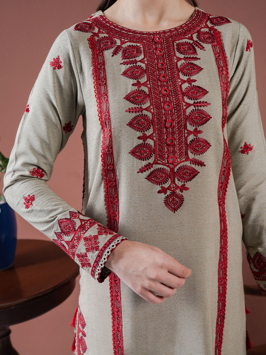 Faiza Faisal | Winter Edit 2024 | SAFFA by Faiza Faisal - Designer Dress - Type: Ladies Clothes - Available at Libayah - 100% Original