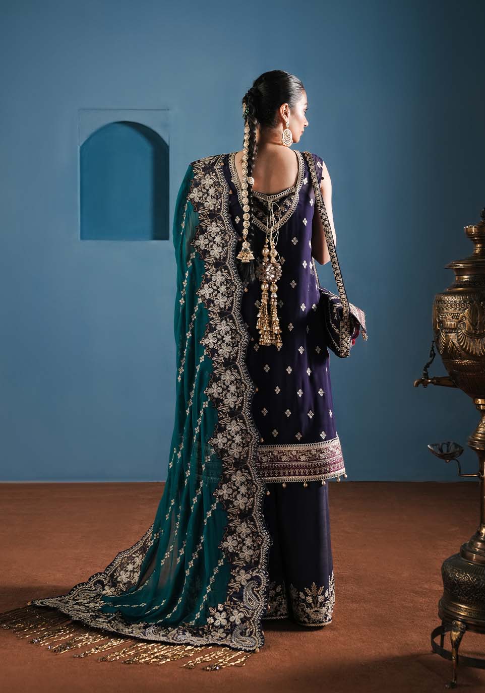Zarqash | Lakhnawi Festive Chiffon 24 |  ZQL 002A ADA by Zarqash - Designer Dress - Type: Ladies Clothes - Available at Libayah - 100% Original