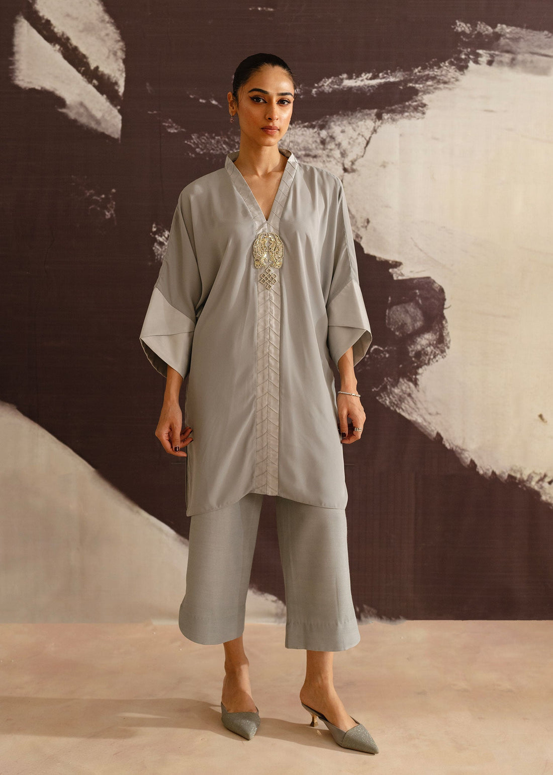 Mahgul | Eye of Cemal | Grey Jewel by Mahgul - Designer Dress - Type: Ladies Clothes - Available at Libayah - 100% Original