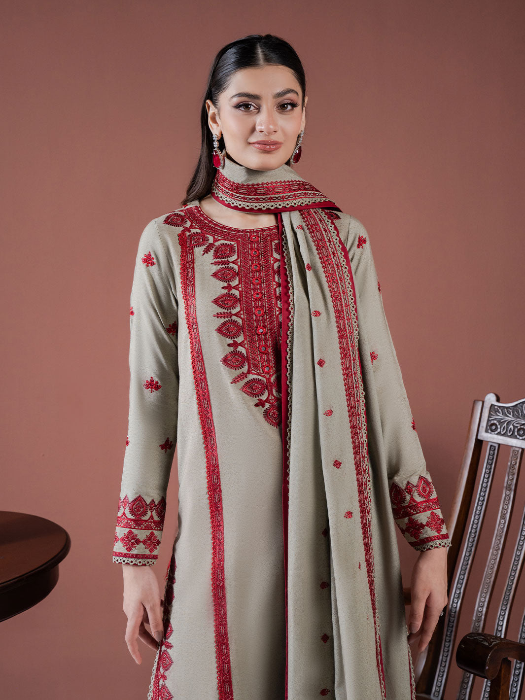 Faiza Faisal | Winter Edit 2024 | SAFFA by Faiza Faisal - Designer Dress - Type: Ladies Clothes - Available at Libayah - 100% Original