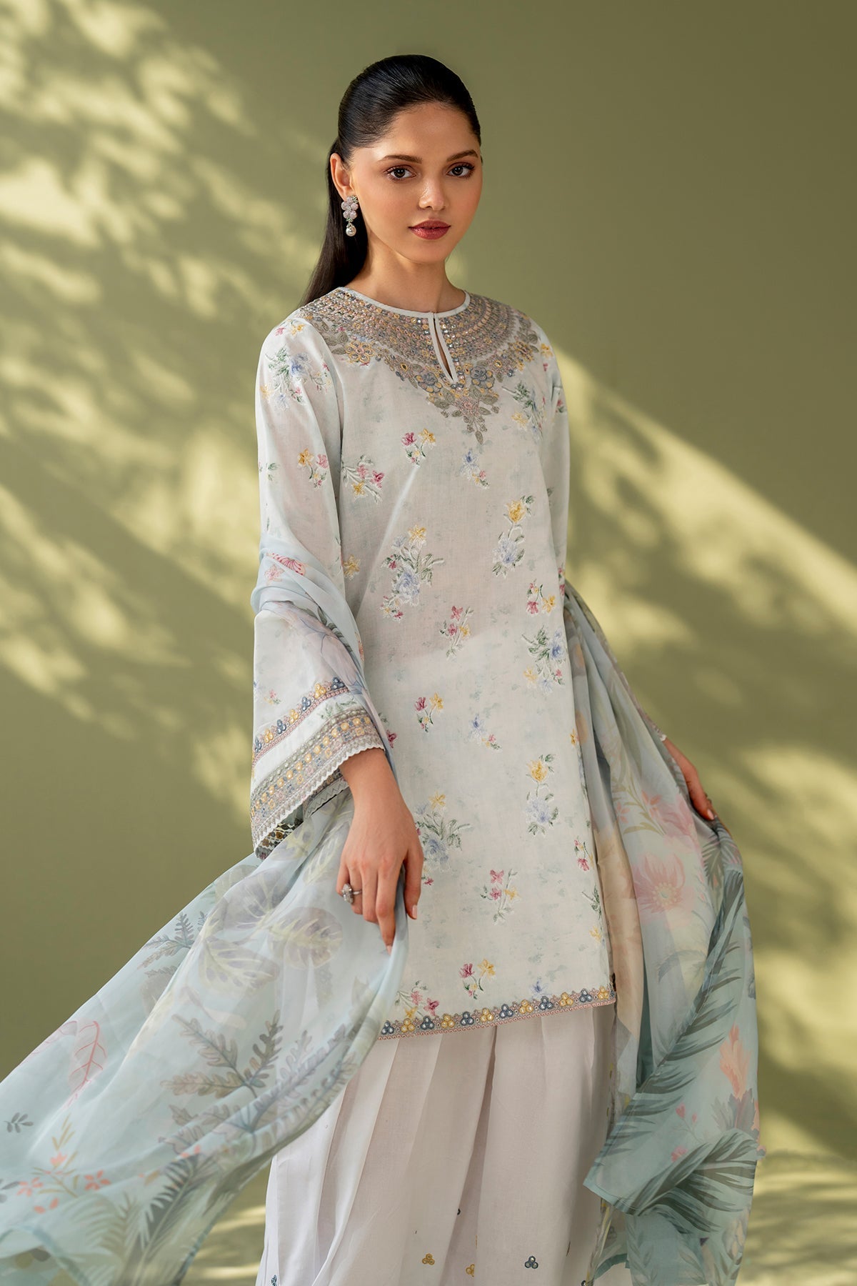 Baroque | Eid Printique | EMBROIDERED PRINTED LAWN UF-4170 by Baroque - Designer Dress - Type: Ladies Clothes - Available at Libayah - 100% Original