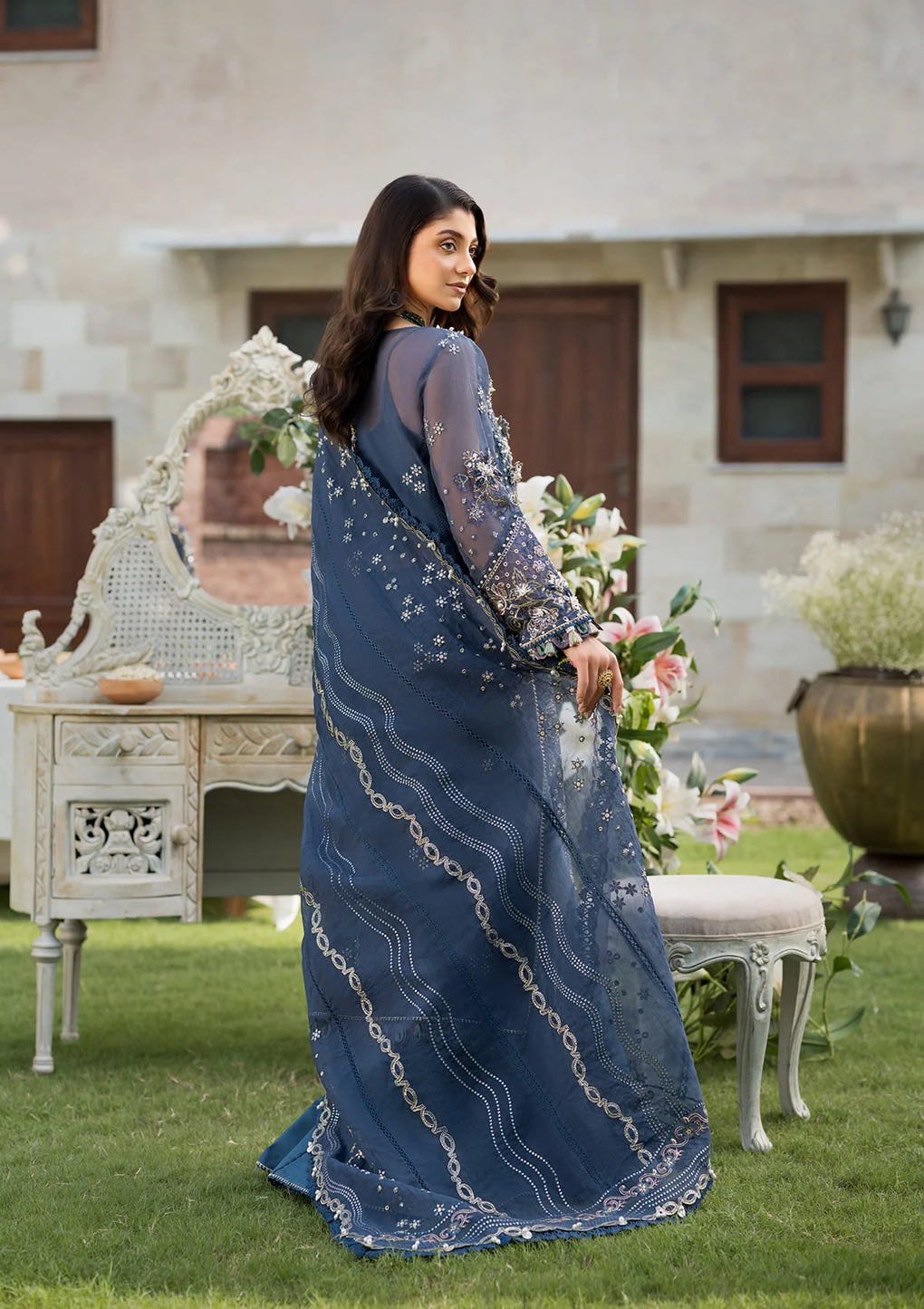 Elaf Premium | Formal Handwork Collection | EFH-04 FALAK by Elaf Premium - Designer Dress - Type: Ladies Clothes - Available at Libayah - 100% Original
