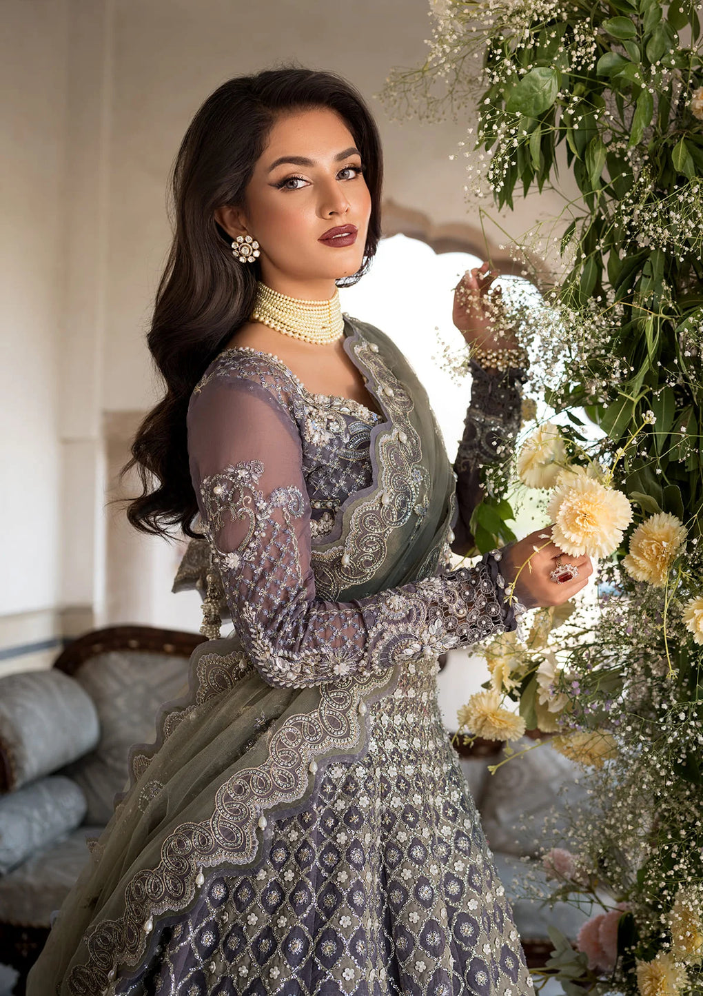 Elaf Premium | Formal Handwork Collection | EFH-02 NAZNEEN by Elaf Premium - Designer Dress - Type: Ladies Clothes - Available at Libayah - 100% Original
