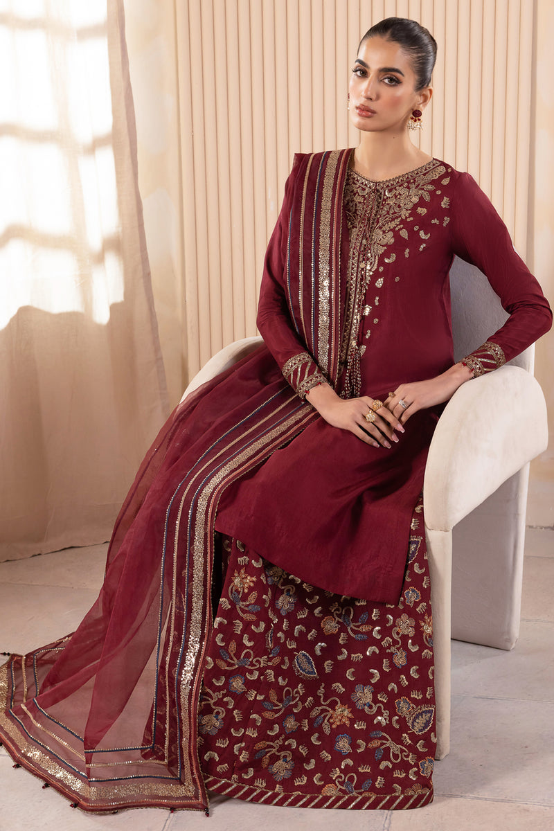 Jazmin | Formals Collection | RAW SILK UR-7016 by Jazmin - Designer Dress - Type: Ladies Clothes - Available at Libayah - 100% Original
