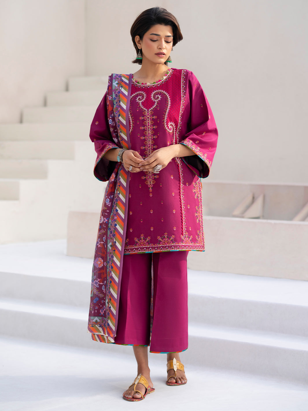 Bin Ilyas | Aaina Summer Edit 25 | 82 - A by Bin Ilyas - Designer Dress - Type: Ladies Clothes - Available at Libayah - 100% Original