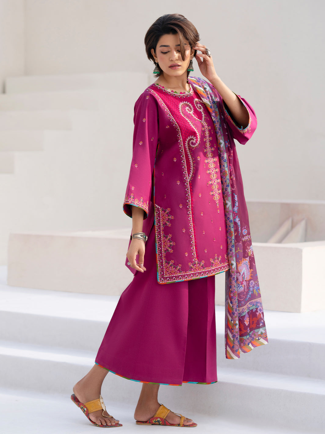 Bin Ilyas | Aaina Summer Edit 25 | 82 - A by Bin Ilyas - Designer Dress - Type: Ladies Clothes - Available at Libayah - 100% Original