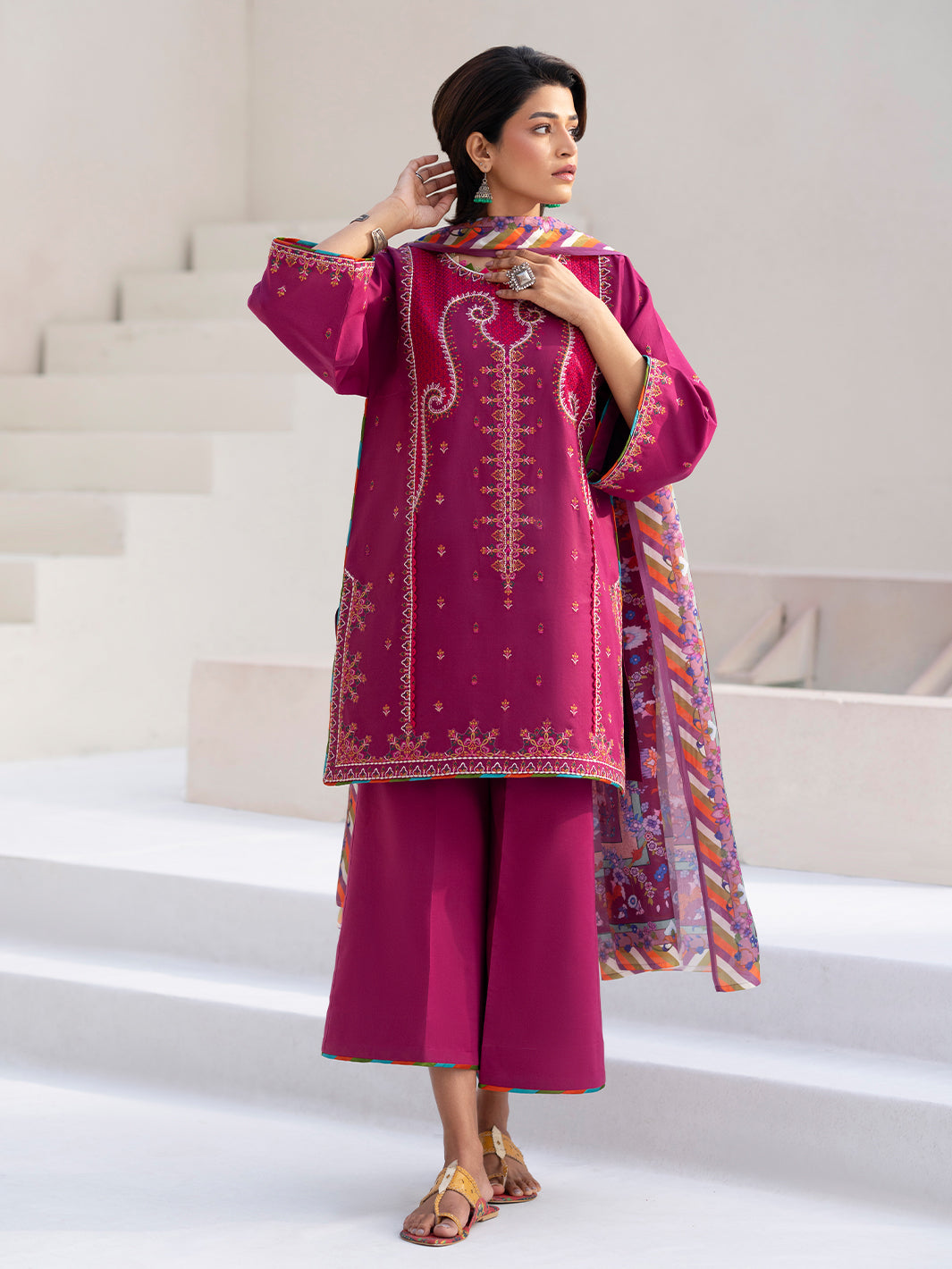 Bin Ilyas | Aaina Summer Edit 25 | 82 - A by Bin Ilyas - Designer Dress - Type: Ladies Clothes - Available at Libayah - 100% Original
