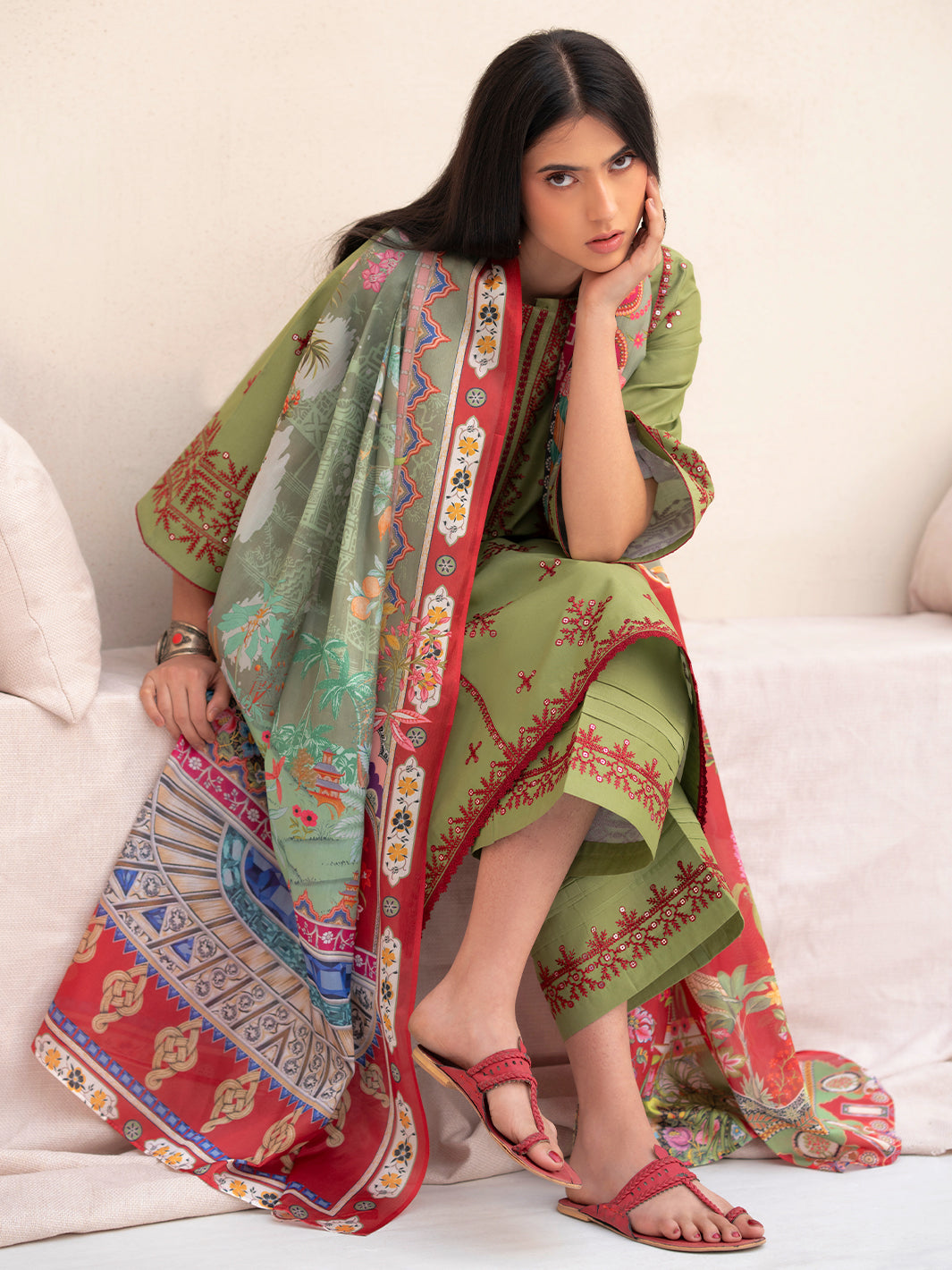 Bin Ilyas | Aaina Summer Edit 25 | 83 - A by Bin Ilyas - Designer Dress - Type: Ladies Clothes - Available at Libayah - 100% Original