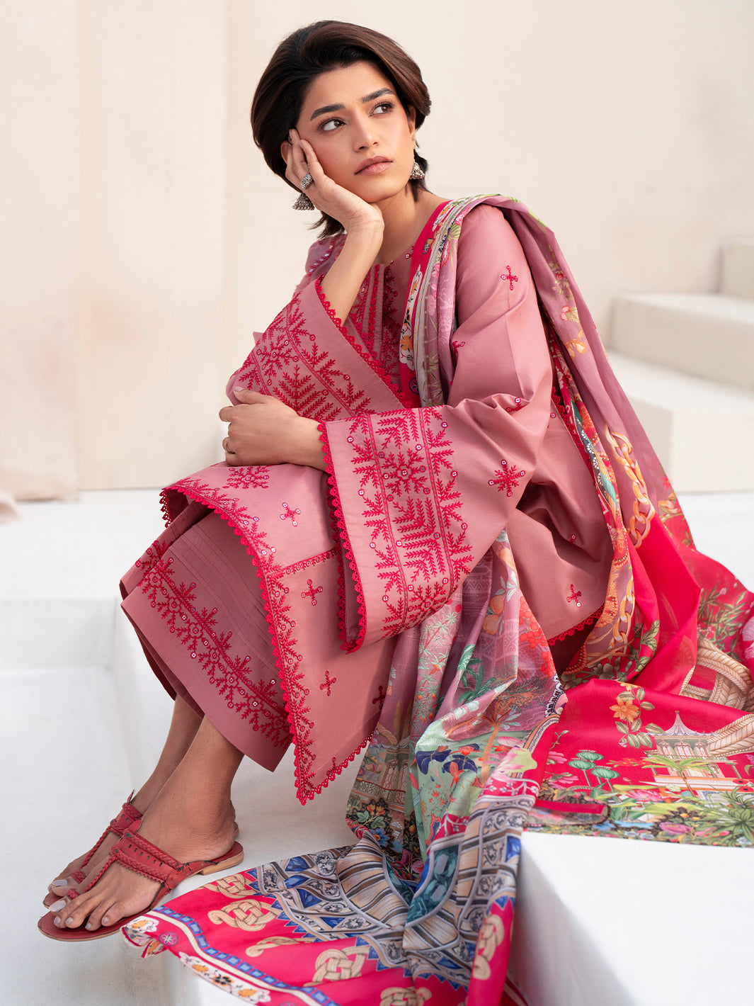 Bin Ilyas | Aaina Summer Edit 25 | 83 - B by Bin Ilyas - Designer Dress - Type: Ladies Clothes - Available at Libayah - 100% Original