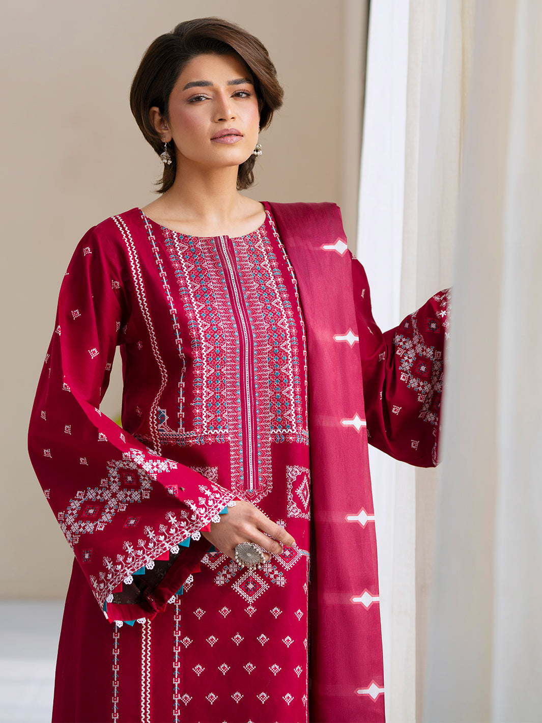 Bin Ilyas | Aaina Summer Edit 25 | 84 - A by Bin Ilyas - Designer Dress - Type: Ladies Clothes - Available at Libayah - 100% Original