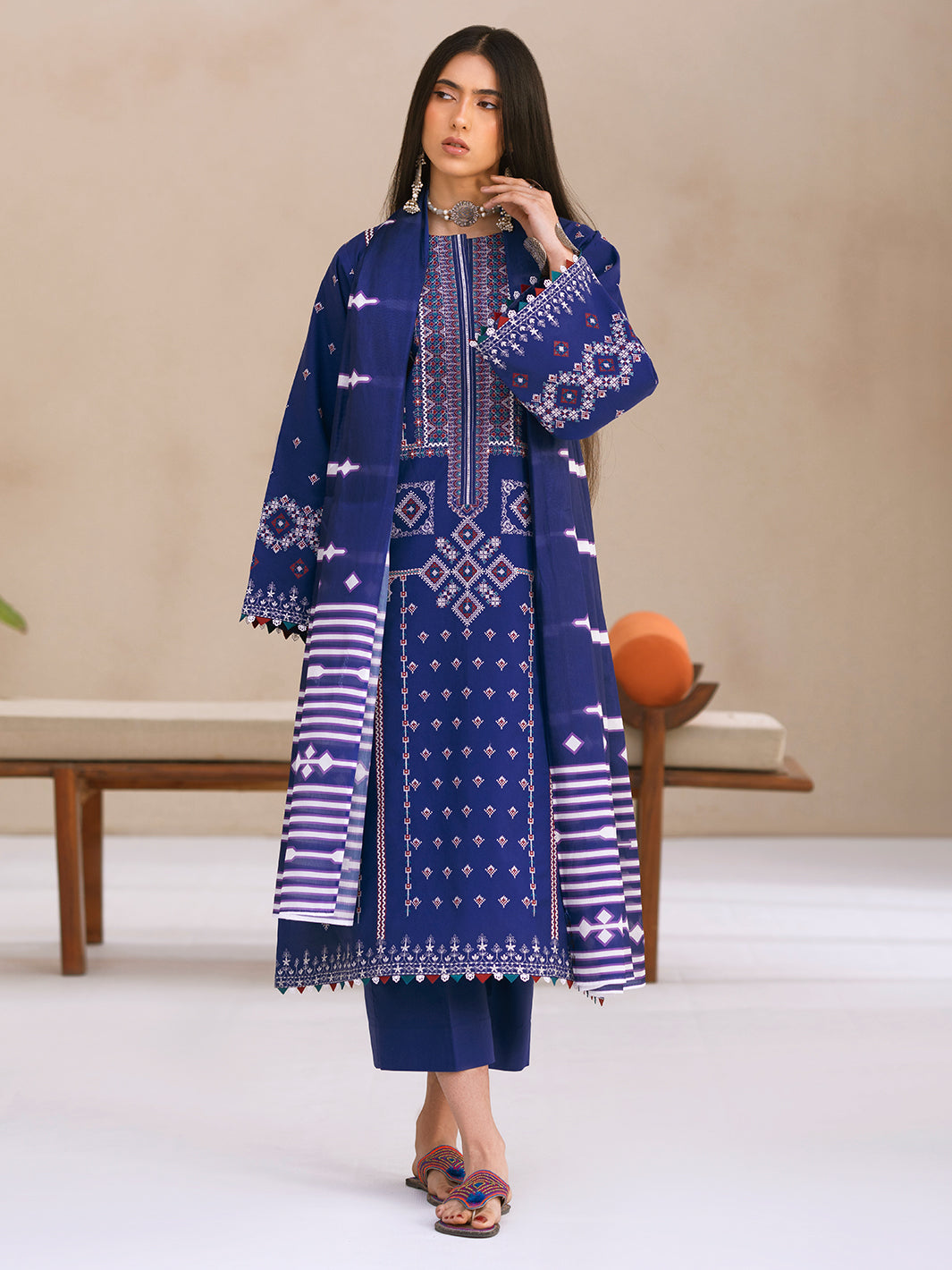 Bin Ilyas | Aaina Summer Edit 25 | 84 - B by Bin Ilyas - Designer Dress - Type: Ladies Clothes - Available at Libayah - 100% Original