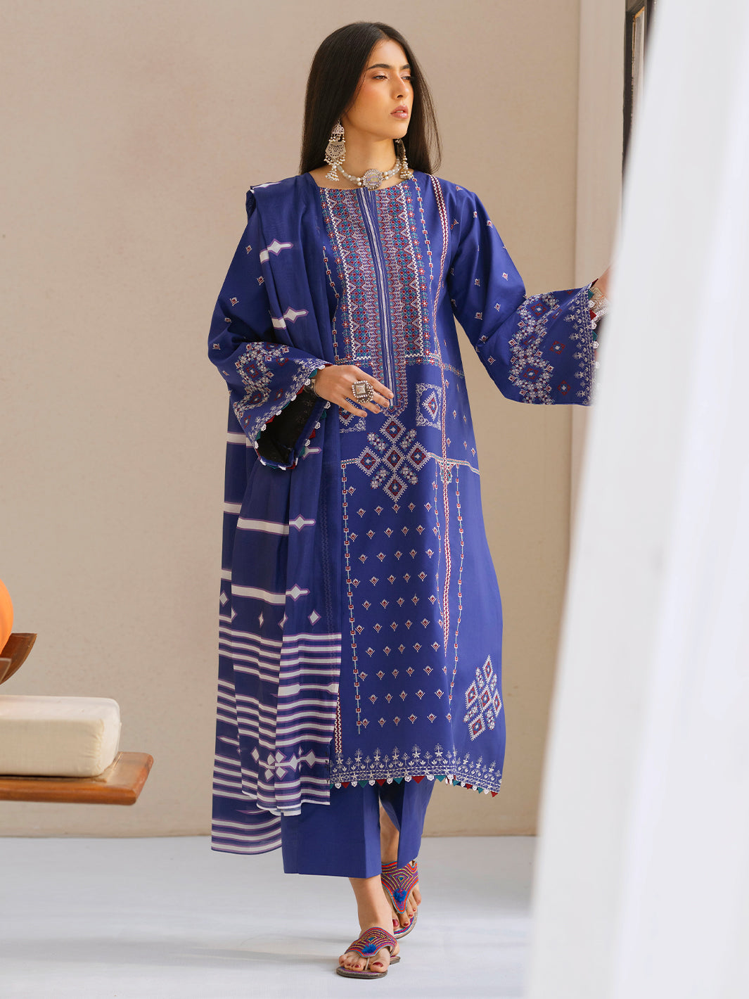 Bin Ilyas | Aaina Summer Edit 25 | 84 - B by Bin Ilyas - Designer Dress - Type: Ladies Clothes - Available at Libayah - 100% Original