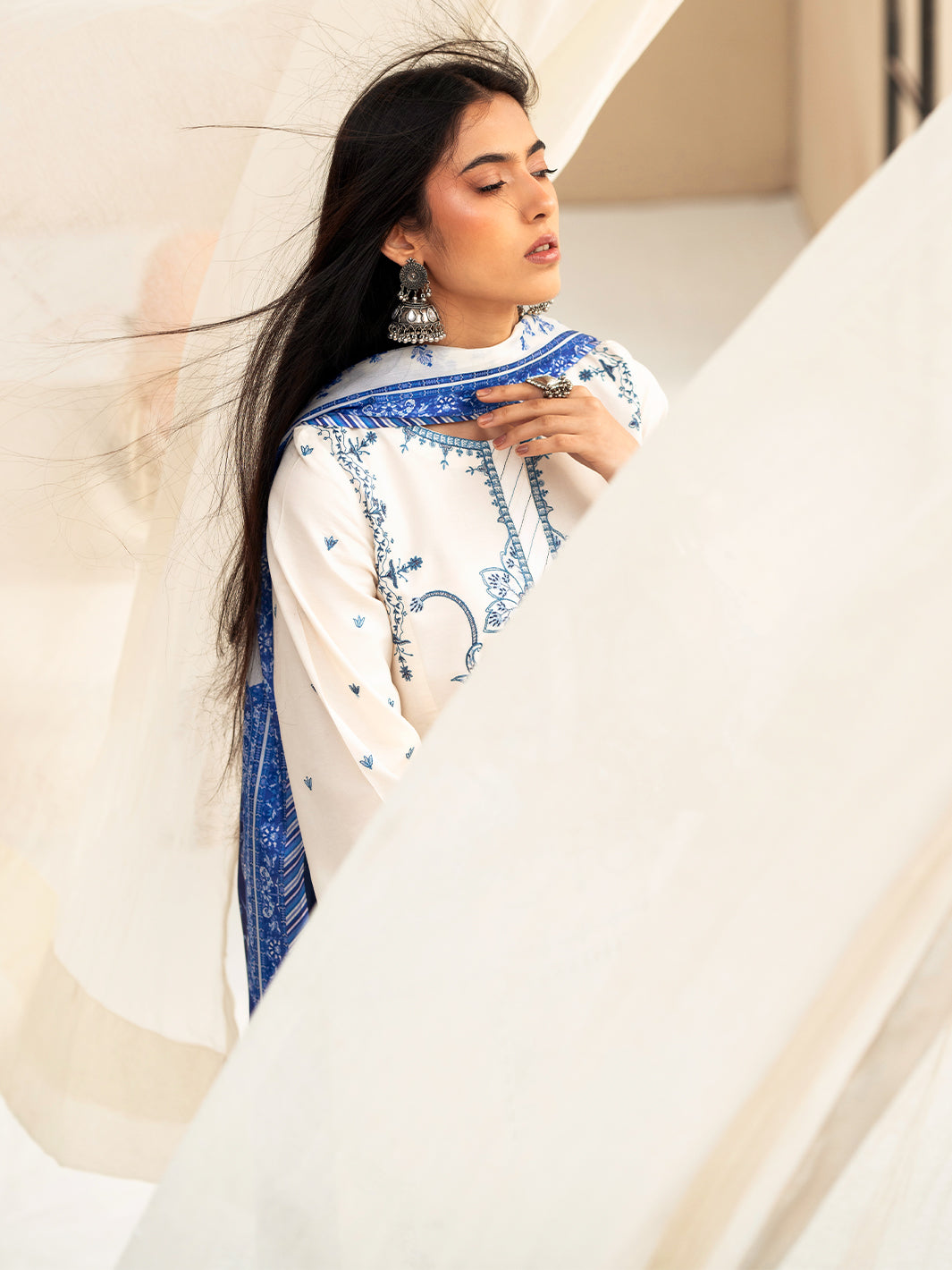 Bin Ilyas | Aaina Summer Edit 25 | 85 - B by Bin Ilyas - Designer Dress - Type: Ladies Clothes - Available at Libayah - 100% Original