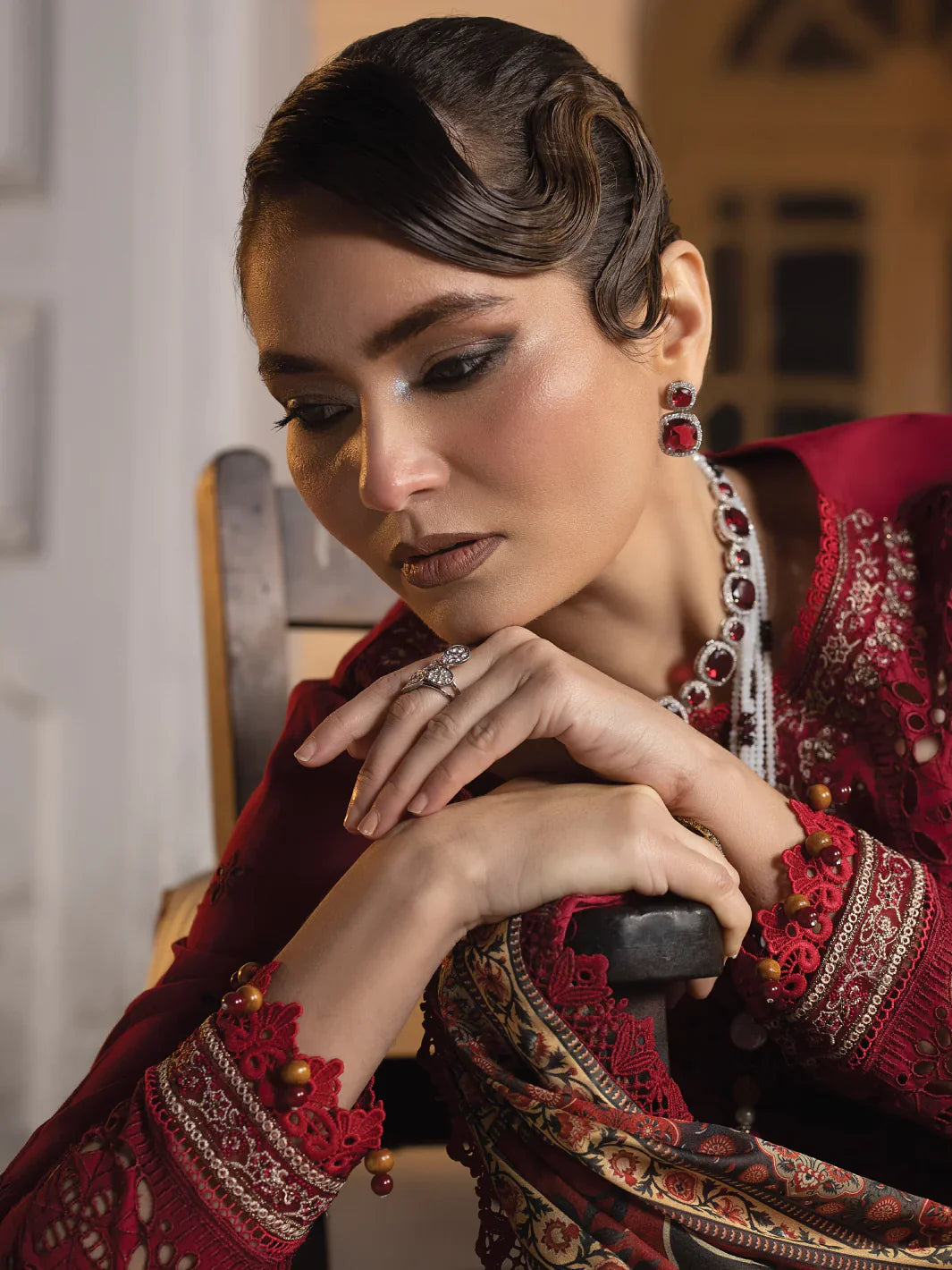 Faiza Faisal | Maya Luxury Lawn | Elif by Faiza Faisal - Designer Dress - Type: Ladies Clothes - Available at Libayah - 100% Original