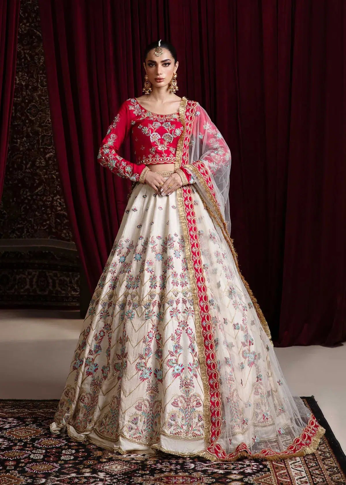 Dastoor | Noor-E-Jahan Wedding Collection'24 | Muskaan by Dastoor - Designer Dress - Type: Ladies Clothes - Available at Libayah - 100% Original