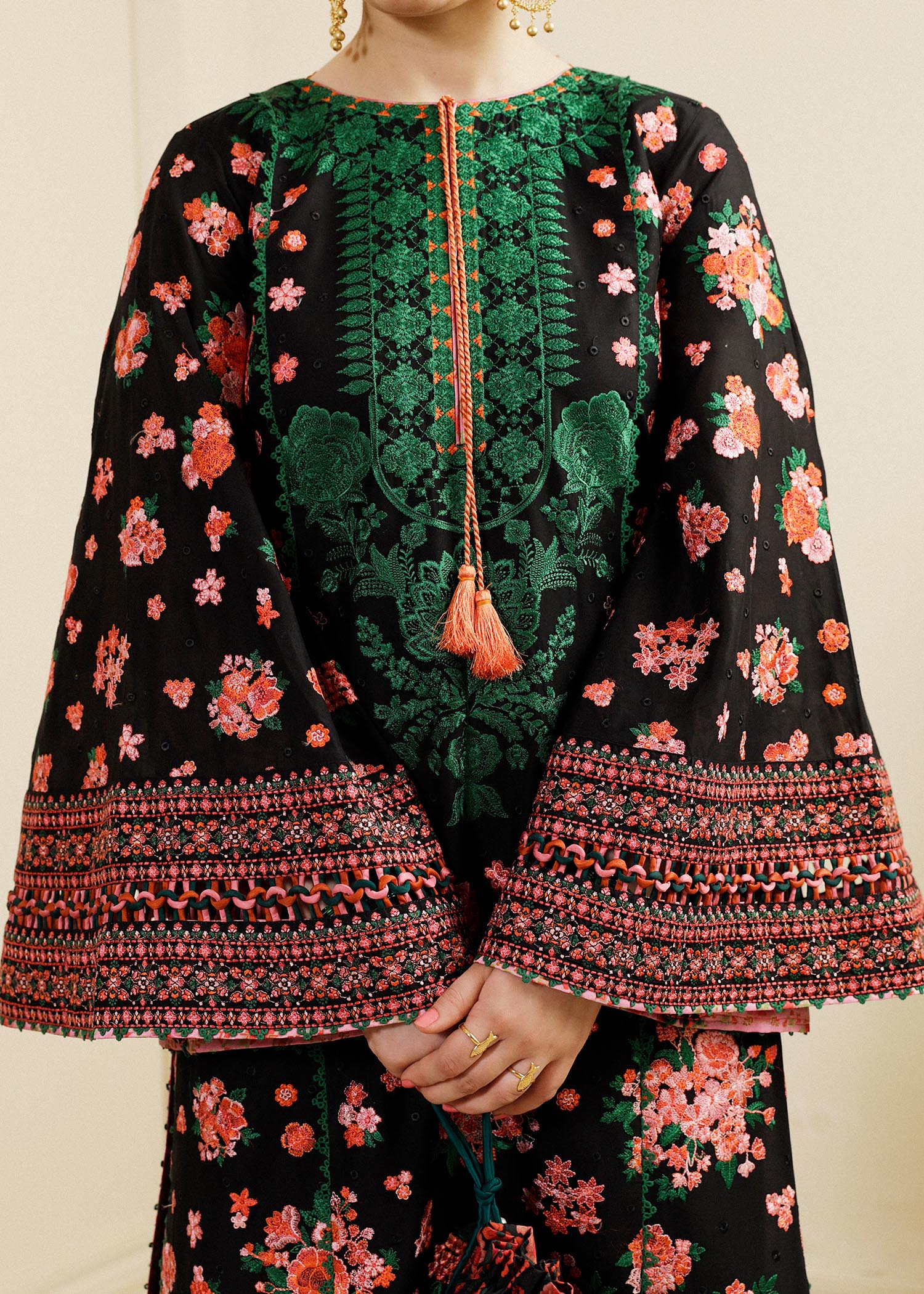 Hussain Rehar | Lawn SS 2023 | Noir by Hussain Rehar - Designer Dress - Type: Ladies Clothes - Available at Libayah - 100% Original