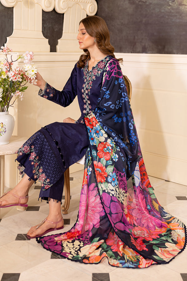 Farasha | Seraya Lawn 24 | INDIGO by Farasha - Designer Dress - Type: Ladies Clothes - Available at Libayah - 100% Original