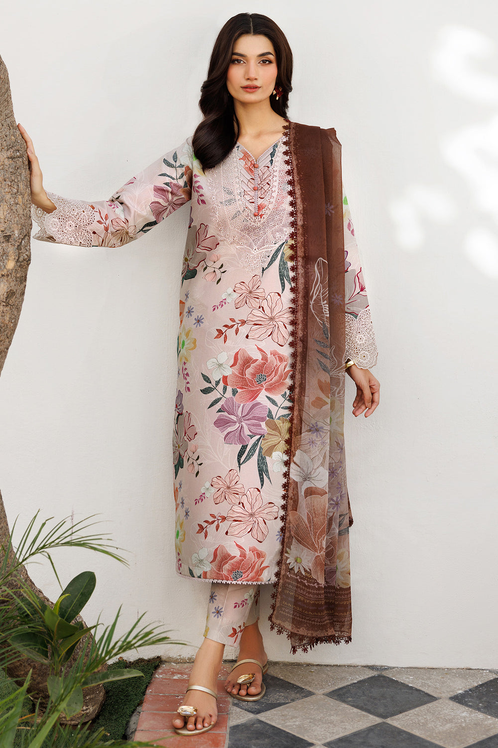 Farasha | Printed Essentials | Rustic Charm by Farasha - Designer Dress  - Type : Ladies Clothes - Available at Libayah - 100% Original 