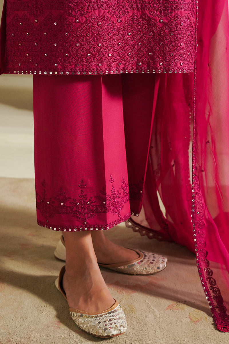 Cross Stitch | Mahiri Embroidered Lawn 24 | FUCHSIA BLUSH by Cross Stitch - Designer Dress - Type: Ladies Clothes - Available at Libayah - 100% Original