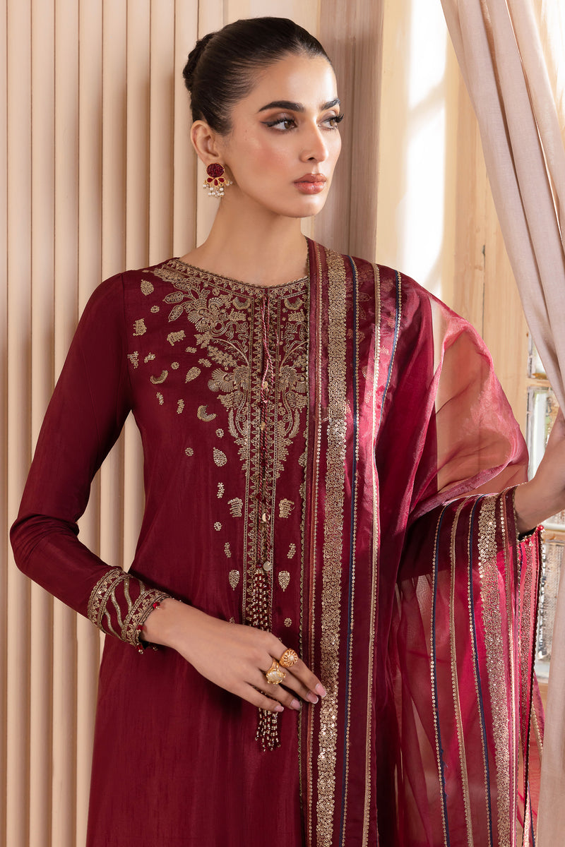 Jazmin | Formals Collection | RAW SILK UR-7016 by Jazmin - Designer Dress - Type: Ladies Clothes - Available at Libayah - 100% Original