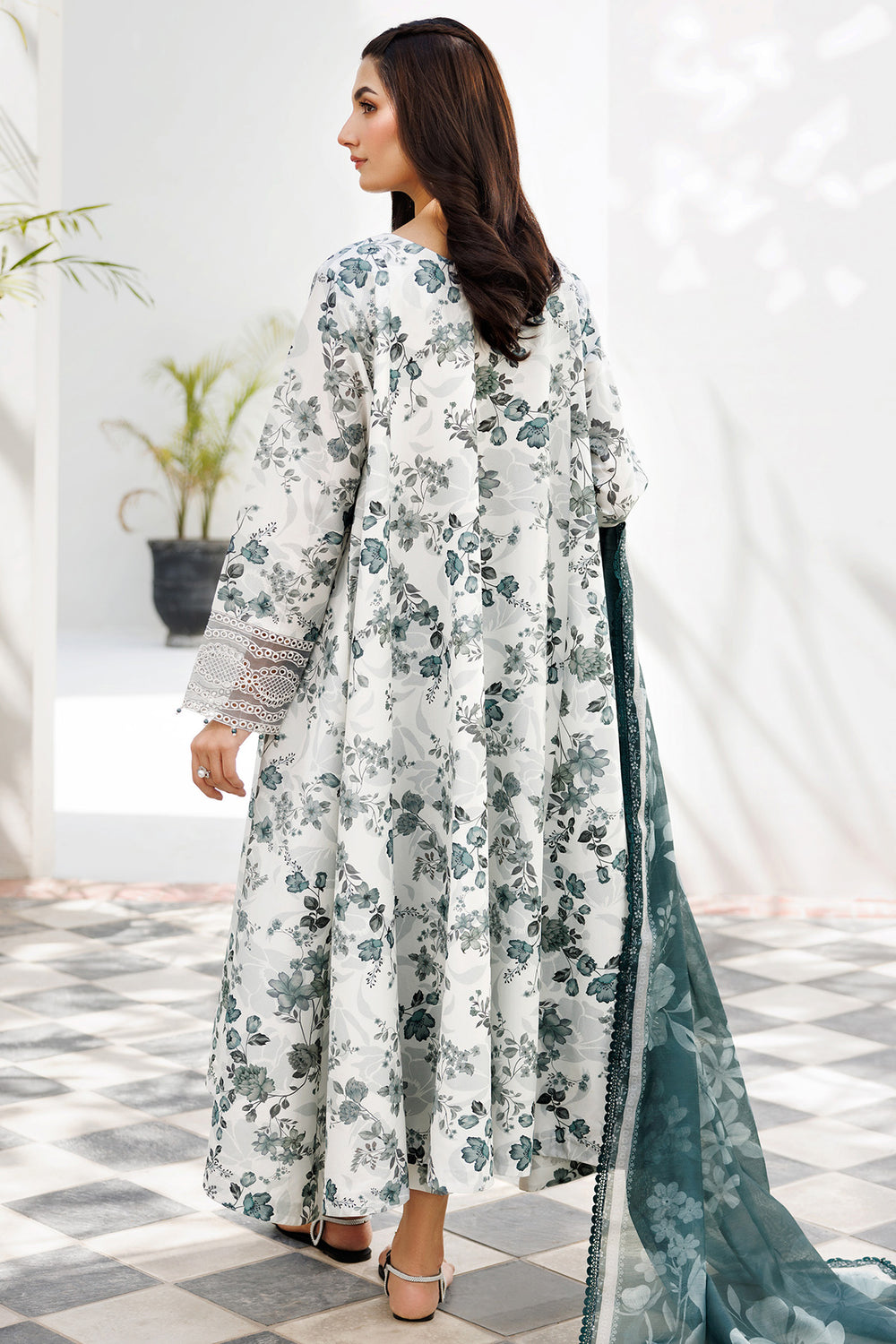 Farasha | Printed Essentials | Smokey Sea by Farasha - Designer Dress  - Type : Ladies Clothes - Available at Libayah - 100% Original 