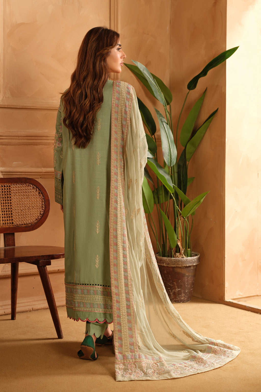 Johra | Shah Jahan Embroidered Viscose | JH-261-SJ by Johra - Designer Dress - Type: Luxury - Available at Libayah - 100% Original