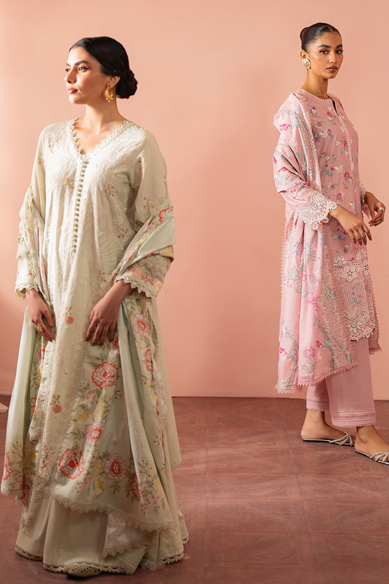 Cross Stitch | Cambric Lawn 24 | PISTACHIO FROST by Cross Stitch - Designer Dress - Type: Casuals - Available at Libayah - 100% Original