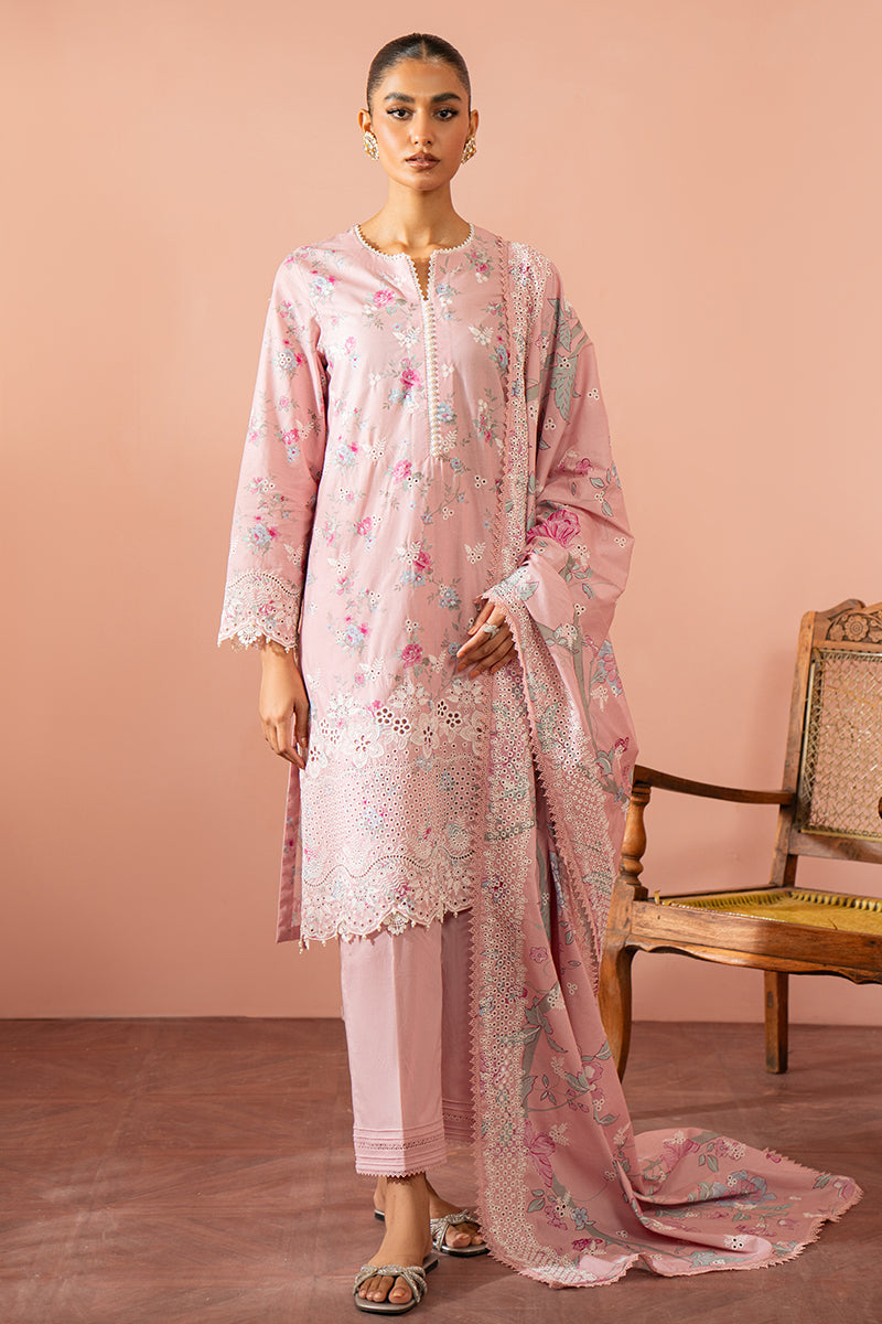 Cross Stitch | Cambric Lawn 24 | GARNET BLUSH by Cross Stitch - Designer Dress - Type: Casuals - Available at Libayah - 100% Original