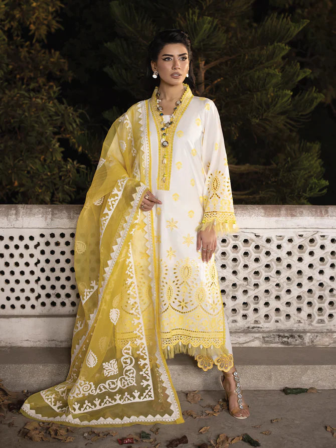 Faiza Faisal | Maya Luxury Lawn | Ceren by Faiza Faisal - Designer Dress - Type: Ladies Clothes - Available at Libayah - 100% Original