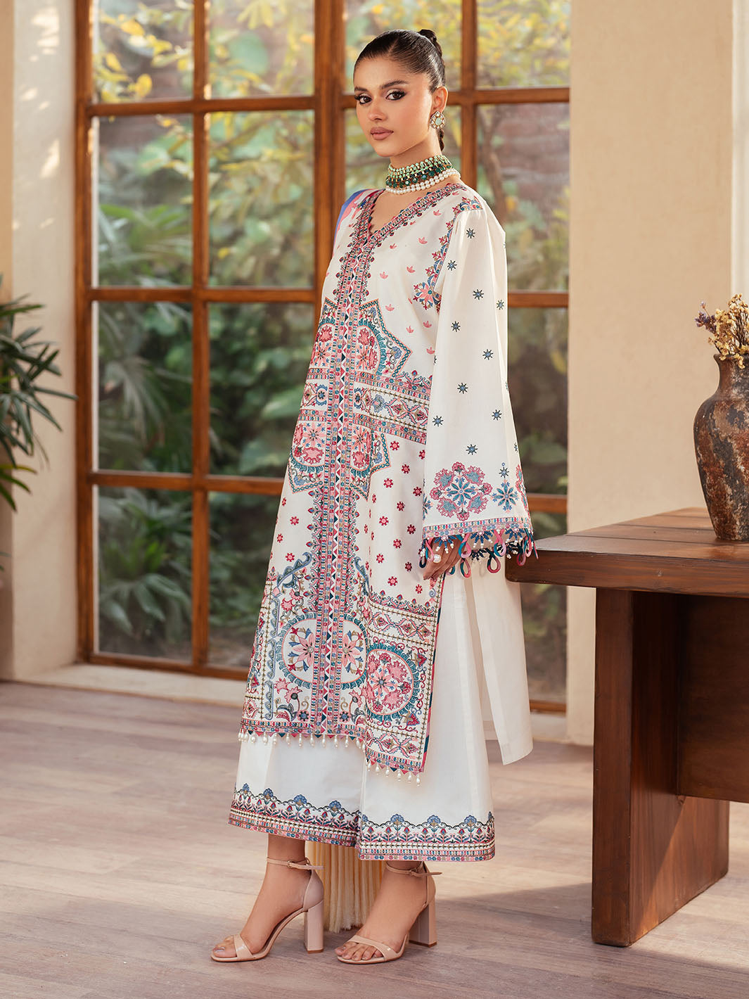 Bin Ilyas | Mehroze Luxury Lawn 25 | 92 - A by Bin Ilyas - Designer Dress - Type: Ladies Clothes - Available at Libayah - 100% Original