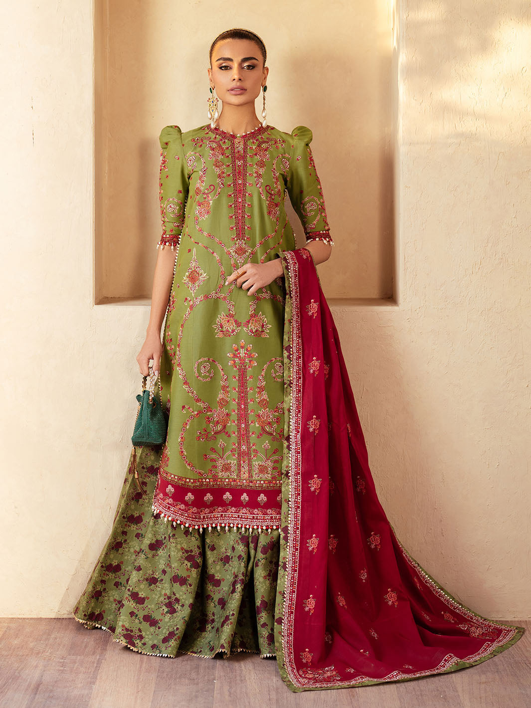 Bin Ilyas | Mehroze Luxury Lawn 25 | 93 - B by Bin Ilyas - Designer Dress - Type: Ladies Clothes - Available at Libayah - 100% Original