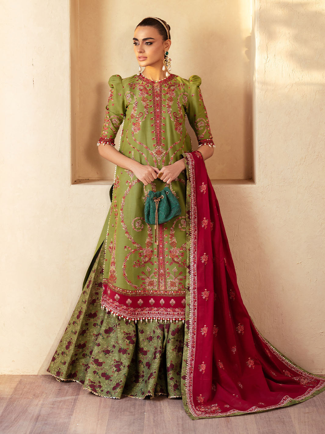 Bin Ilyas | Mehroze Luxury Lawn 25 | 93 - B by Bin Ilyas - Designer Dress - Type: Ladies Clothes - Available at Libayah - 100% Original