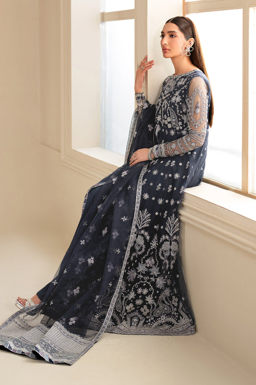 Baroque | Luxury Pret 24 | NET UF-621 by Baroque - Designer Dress - Type: Ladies Clothes - Available at Libayah - 100% Original