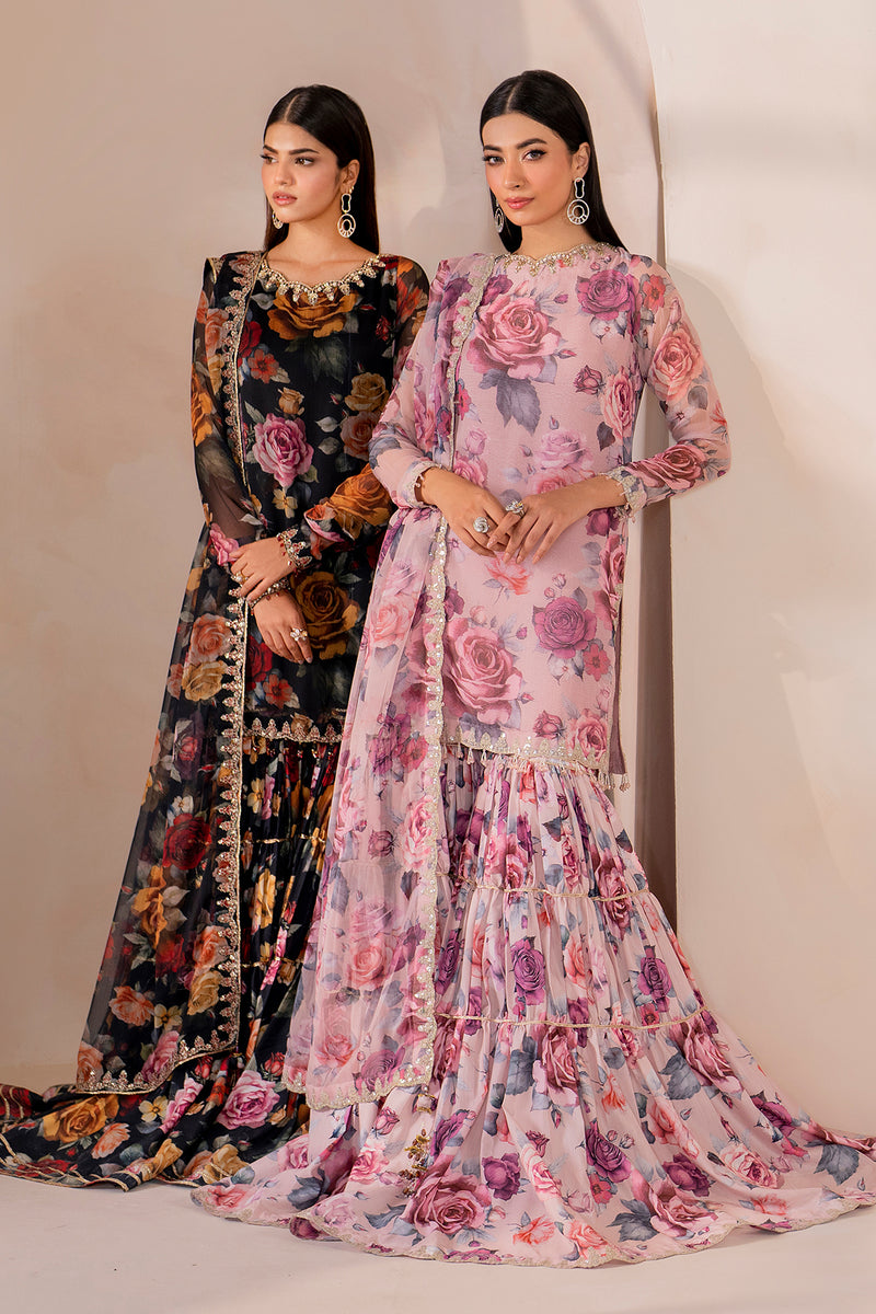 Baroque | Formal Collection | CHIFFON UF-708 by Baroque - Designer Dress - Type: Ladies Clothes - Available at Libayah - 100% Original